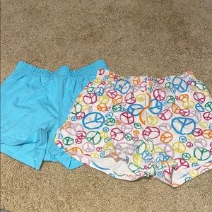 Two pairs of athletic shorts